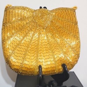 Beautiful gold beaded purse